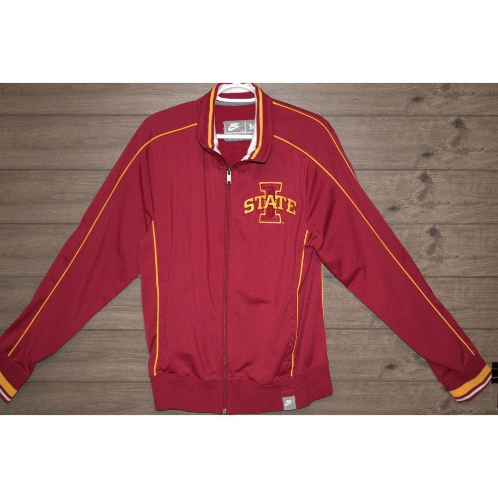 Men's Red Nike NCAA Iowa State Cyclones full zipper jacket size Medium